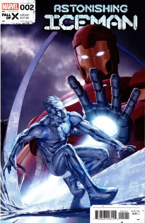 Astonishing Iceman 2A published by Marvel with cover art by Junggeun Yoon
