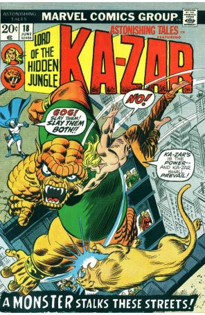 Astonishing Tales 18 published by Marvel with cover art by John Romita