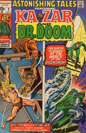 Astonishing Tales 2 published by Marvel with cover art by John Buscema