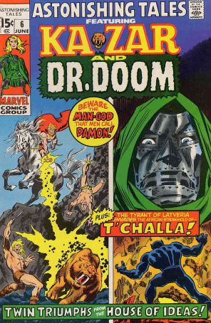 Astonishing Tales 6 published by Marvel with cover art by John Buscema