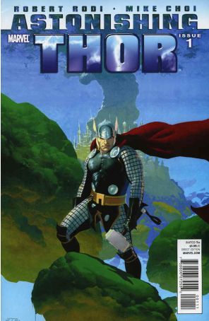 Astonishing Thor 1 published by Marvel with cover art by Essad Ribic
