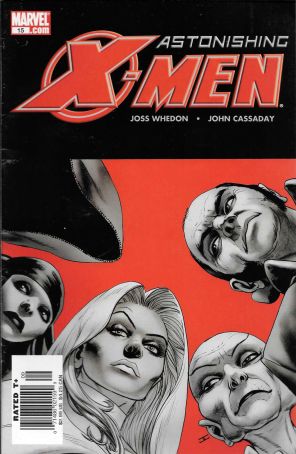 Astonishing X-Men (3rd Series) 15 (Newsstand) published by Marvel with cover art by John Cassaday