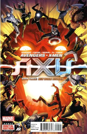 Avengers And X-Men: Axis 9 published by Marvel with cover art by Jim Cheung