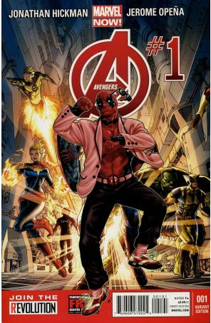 Avengers (5th Series) 1H published by Marvel with cover art by Mark Brooks and Dustin Weaver
