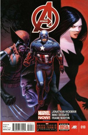 Avengers (5th Series) 10 published by Marvel with cover art by Dustin Weaver