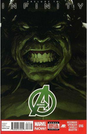 Avengers (5th Series) 16 published by Marvel with cover art by Leinil Francis Yu