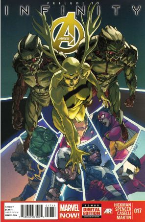 Avengers (5th Series) 17 published by Marvel with cover art by Leinil Francis Yu