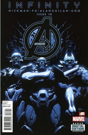 Avengers (5th Series) 18 published by Marvel with cover art by Leinil Francis Yu