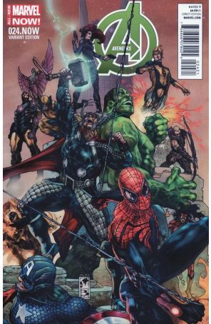 Avengers (5th Series) 24.1A published by Marvel with cover art by Simone Bianchi