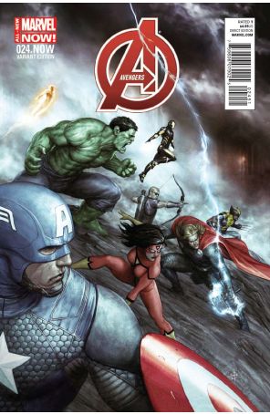 Avengers (5th Series) 24.1D published by Marvel with cover art by Agustin Alessio
