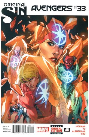 Avengers (5th Series) 33 published by Marvel with cover art by Leinil Francis Yu