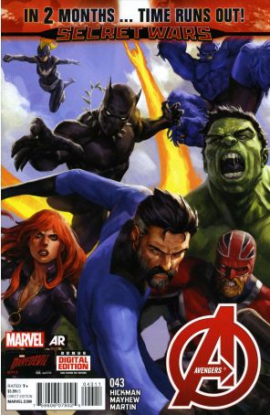 Avengers (5th Series) 43 published by Marvel with cover art by Adam Kubert