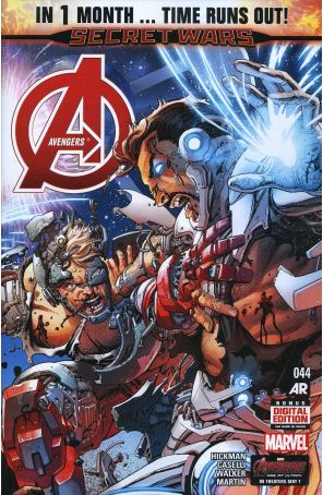 Avengers (5th Series) 44 published by Marvel with cover art by Dustin Weaver