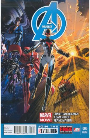 Avengers (5th Series) 5 (2nd) published by Marvel with cover art by Dustin Weaver