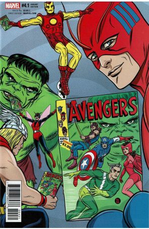 Avengers (7th Series) 4.1A published by Marvel with cover art by Mike Allred