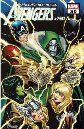 Avengers (8th Series) 50 published by Marvel with cover art by Ed McGuinness