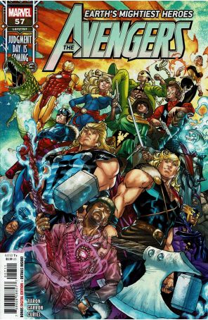 Avengers (8th Series) 57 published by Marvel with cover art by Javier Garron