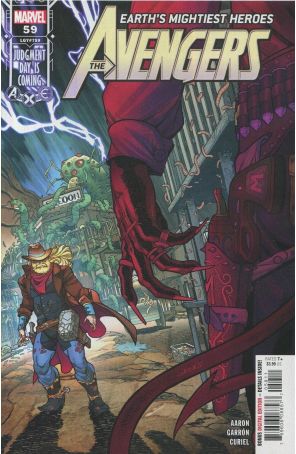 Avengers (8th Series) 59 published by Marvel with cover art by Javier Garron