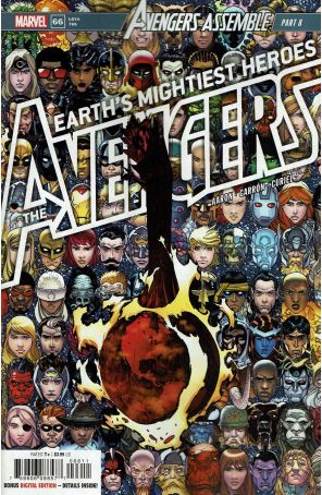 Avengers (8th Series) 66 published by Marvel with cover art by Javier Garron