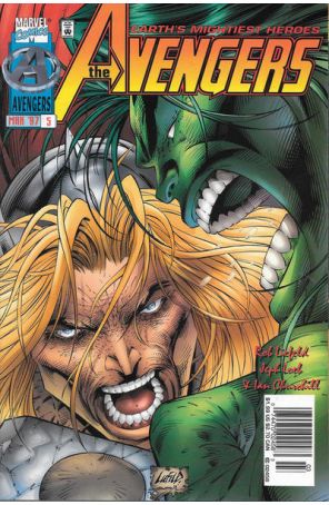 Avengers (Vol. 2) 5 (Newsstand) published by Marvel with cover art by Rob Liefeld