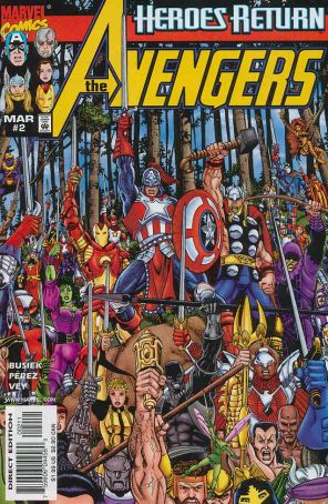 Avengers (Vol. 3) 2 published by Marvel with cover art by George Pérez