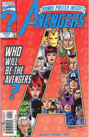 Avengers (Vol. 3) 4 published by Marvel with cover art by George Pérez