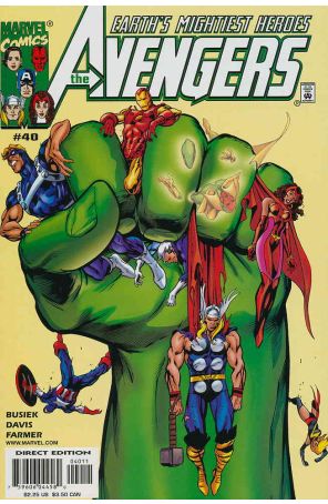 Avengers (Vol. 3) 40 published by Marvel with cover art by Alan Davis