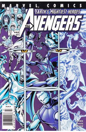 Avengers (Vol. 3) 42 (Newsstand) published by Marvel with cover art by Alan Davis