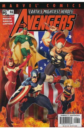 Avengers (Vol. 3) 46 published by Marvel with cover art by Ariel Olivetti