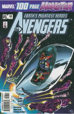 Avengers (Vol. 3) 48 published by Marvel with cover art by Kieron Dwyer