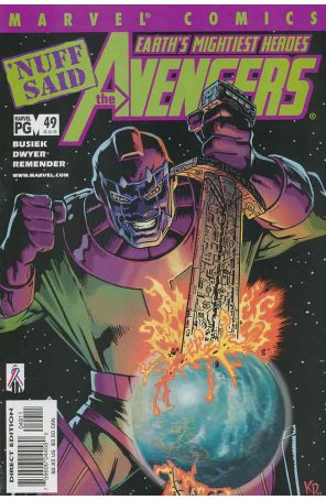 Avengers (Vol. 3) 49 published by Marvel with cover art by Kieron Dwyer