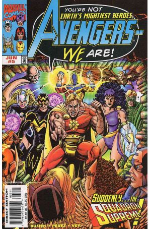 Avengers (Vol. 3) 5 published by Marvel with cover art by George Pérez