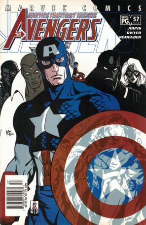 Avengers (Vol. 3) 57 (Newsstand) published by Marvel with cover art by Kieron Dwyer