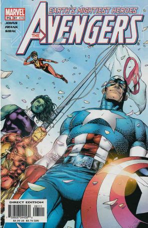 Avengers (Vol. 3) 61 published by Marvel with cover art by Gary Frank
