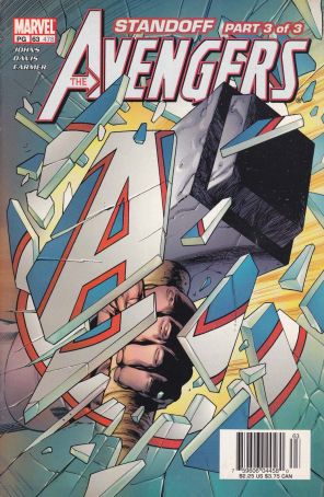 Avengers (Vol. 3) 63 (Newsstand) published by Marvel with cover art by Alan Davis
