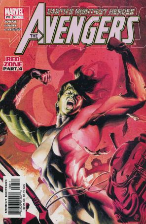 Avengers (Vol. 3) 68 published by Marvel with cover art by J.G. Jones