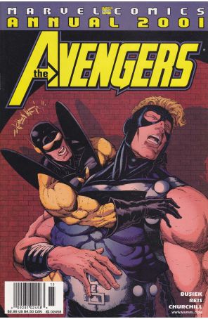 Avengers (Vol. 3) Annual 2001 (Newsstand) published by Marvel with cover art by Ian Churchill