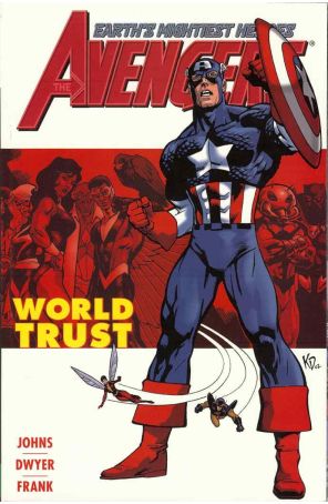 Avengers (Vol. 3) TPB 1 published by Marvel with cover art by Kieron Dwyer