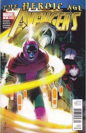 Avengers (Vol. 4) 3 (Newsstand) published by Marvel with cover art by John Romita Jr.