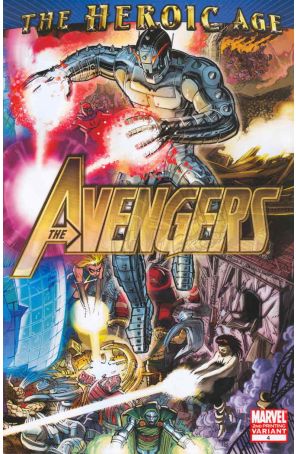 Avengers (Vol. 4) 4 (2nd) published by Marvel with cover art by John Romita Jr.