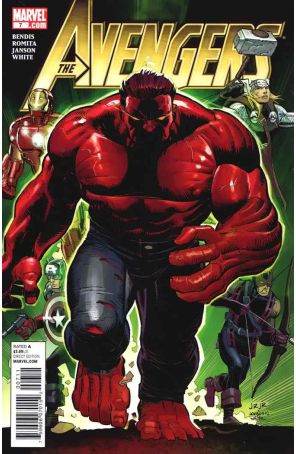 Avengers (Vol. 4) 7 published by Marvel with cover art by John Romita Jr.
