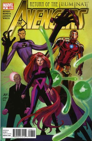 Avengers (Vol. 4) 8 published by Marvel with cover art by John Romita Jr.
