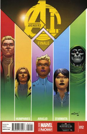 Avengers A.I. 12 published by Marvel with cover art by David Marquez