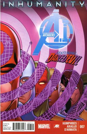 Avengers A.I. 7 published by Marvel with cover art by David Nakayama