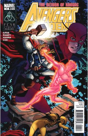 Avengers Academy 11 published by Marvel with cover art by Mike McKone