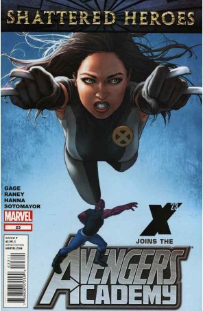 Avengers Academy 23 published by Marvel with cover art by Rodin Esquejo