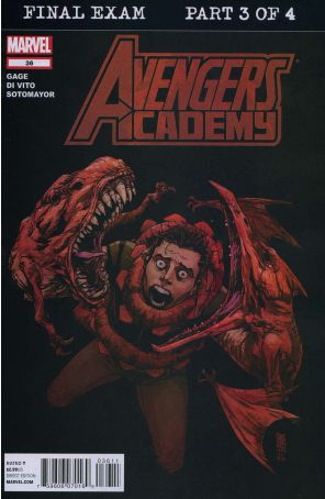 Avengers Academy 36 published by Marvel with cover art by Guiseppe Camincoli