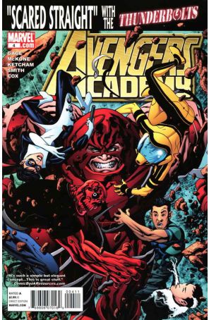 Avengers Academy 4 published by Marvel with cover art by Mike McKone