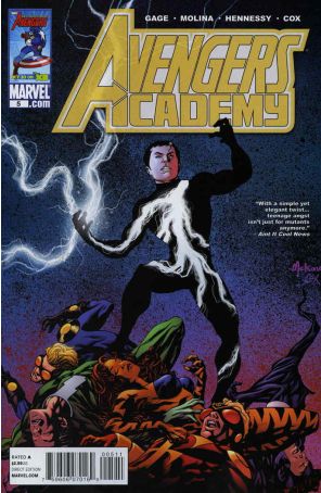 Avengers Academy 5 published by Marvel with cover art by Mike McKone
