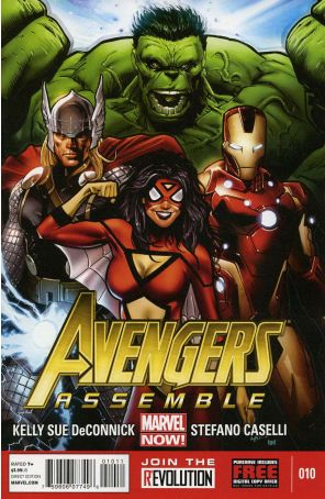 Avengers Assemble (4th Series) 10 published by Marvel with cover art by Steve McNiven
